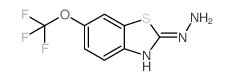 2-亚肼基-6-(三氟甲氧基)-2,3-二氢苯并[d]噻唑结构式