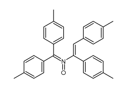 N-(di-p-tolylmethylene)-1,2-di-p-tolylethenamine oxide Structure