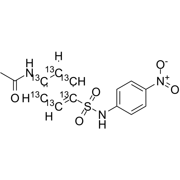 磺胺硝苯 同位素-13C6结构式