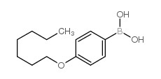 4-n-Heptyloxybenzeneboronic acid(contains varying amounts of Anhydride) Structure