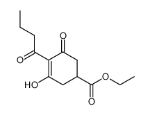 2-Propylcarbonyl-5-ethoxycarbonyl-3-hydroxy-2-cyclohexen-1-one结构式