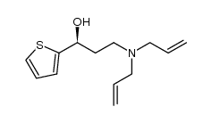 (S)-3-(diallylamino)-1-(thiophen-2-yl)propan-1-ol结构式