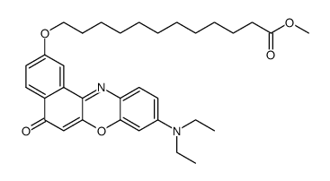 9-(diethylamino)-2-(undec-10-enyloxy)-5H-benzo[a]phenoxazin-5-one结构式