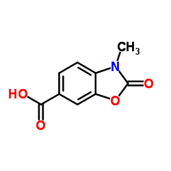3-METHYL-2-OXO-2,3-DIHYDRO-1,3-BENZOXAZOLE-6-CARBOXYLICACID Structure