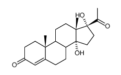 14,17-二羟基黄体酮结构式