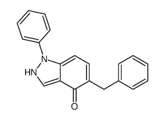 5-benzyl-1-phenyl-2H-indazol-4-one结构式