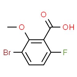 3-Bromo-6-fluoro-2-methoxybenzoic acid Structure
