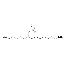 Trichloro(2-hexyldecyl)silane结构式