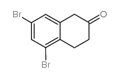 5,7-二溴-2-四氢萘酮结构式