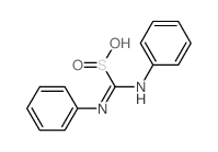 Methanesulfinic acid,1-(phenylamino)-1-(phenylimino)-结构式