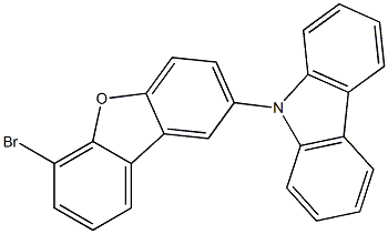 9H-Carbazole, 9-(6-bromo-2-dibenzofuranyl)- Structure