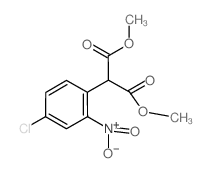 2-(4-氯-2-硝基苯基)丙二酸二甲酯结构式