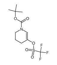 tert-butyl 5-{[(trifluoromethyl)sulfonyl]oxy}-3,4-dihydropyridine-1(2H)-carboxylate(SALTDATA: FREE)结构式