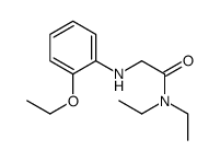 N,N-Diethyl-2-(o-phenetidino)acetamide结构式