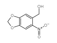 6-硝基-3,4-亚甲基二氧苄乙醇结构式