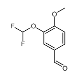 3-二氟甲氧基-4-甲氧基苯甲醛结构式