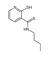 N-butyl-1,2-dihydro-2-thioxo-3-pyridinecarbothioamide结构式
