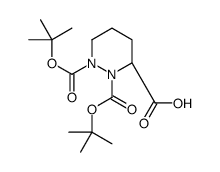 (S)-1,2-双(叔丁氧羰基)六氢哒嗪-3-羧酸结构式