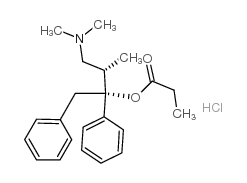 [R-(R*,S*)]-alpha-[2-(dimethylamino)-1-methylethyl]-alpha-phenylphenethyl propionate hydrochloride Structure