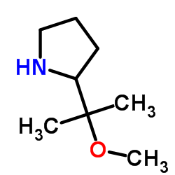 2-(2-甲氧基丙基-2-基)吡咯烷结构式
