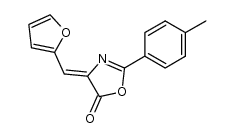 4-(2-furylmethylene)-2-(4-methylphenyl)-1,3-oxazol-5(4H)-one结构式