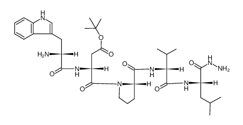H-D-Trp-D-Asp(O-t-Bu)-Pro-D-Val-Leu-NHNH2结构式