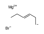 magnesium,hex-3-ene,bromide Structure