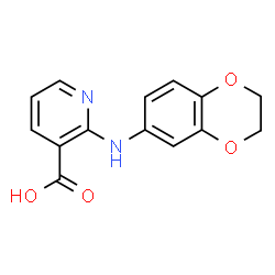 2-(2,3-Dihydro-1,4-benzodioxin-6-yl)aminonicotinic acid Structure