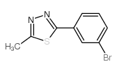 2-(3-溴苯基)-5-甲基-1,3,4-噻二唑结构式