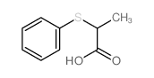 Propanoicacid, 2-(phenylthio)- Structure