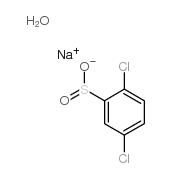 2,5-dichlorobenzenesulfinic acid sodium salt monohydrate structure