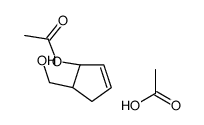 acetic acid,[(1R,5R)-5-(hydroxymethyl)cyclopent-2-en-1-yl] acetate结构式