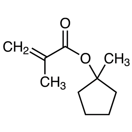 1-甲基-1-环戊醇甲基丙烯酸酯结构式