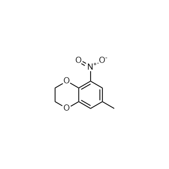 7-甲基-5-硝基-2,3-二氢苯并[[b][1,4]二噁烷结构式