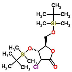 (4R,5R)-4-[(叔丁基二甲基甲硅烷基)氧基] -5-{[[(叔丁基二甲基甲硅烷基)氧基]甲基} -3-氯氧杂-2-基图片