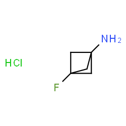 3-fluorobicyclo[1.1.1]pentan-1-amine hydrochloride Structure
