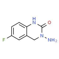 3-氨基-6-氟-3,4-二氢-2(1H)-喹唑啉酮结构式