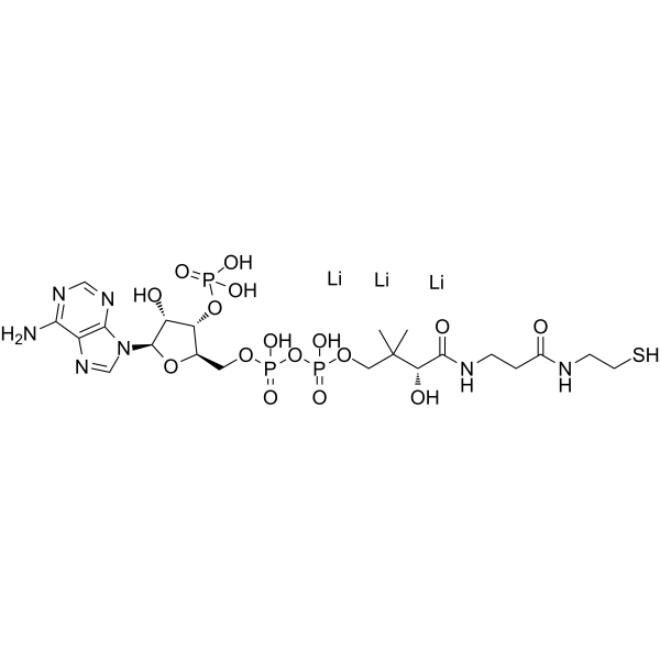 Coenzyme A Lithiumsalt Structure