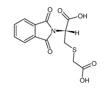 N-phthaloyl-S-carboxymethyl-cysteine结构式