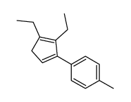 1-(4,5-diethylcyclopenta-1,4-dien-1-yl)-4-methylbenzene Structure