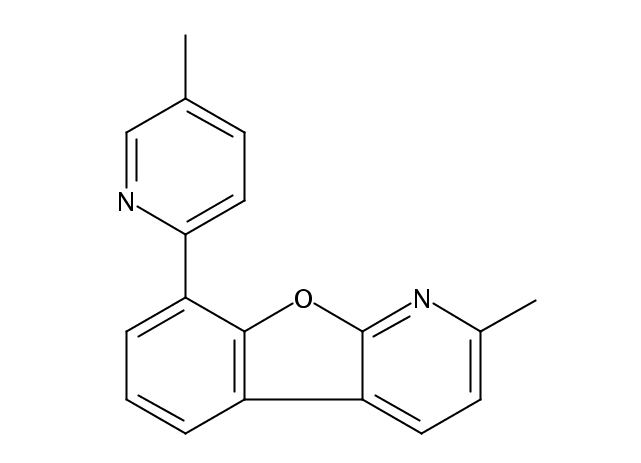 Benzofuro[2,​3-​b]​pyridine, 2-​methyl-​8-​(5-​methyl-​2-​pyridinyl)​- Structure