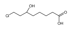 (6R)-8-chloro-6-hydroxyoctanoic acid结构式