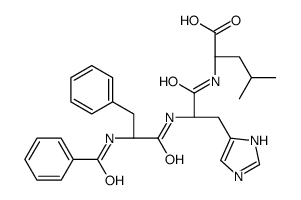 (2S)-2-[[(2S)-2-[[(2S)-2-benzamido-3-phenylpropanoyl]amino]-3-(1H-imidazol-5-yl)propanoyl]amino]-4-methylpentanoic acid Structure
