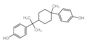 4-[2-[4-(4-hydroxyphenyl)-4-methyl-cyclohexyl]propan-2-yl]phenol Structure