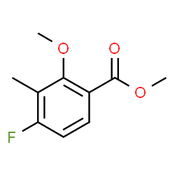 4-氟-2-甲氧基-3-甲基苯甲酸甲酯结构式