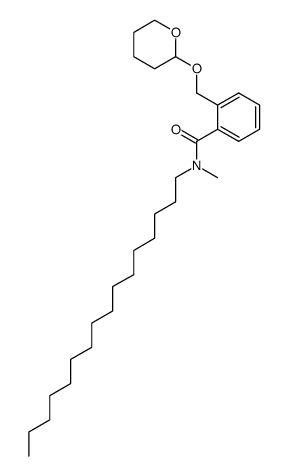 N-hexadecyl-N-methyl-2-(((tetrahydro-2H-pyran-2-yl)oxy)methyl)benzamide Structure