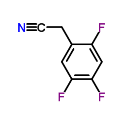 2,4,5-三氟苯乙腈结构式