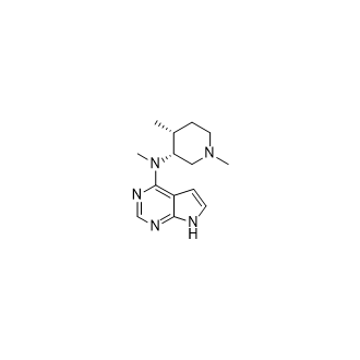N-((3R,4R)-1,4-dimethylpiperidin-3-yl)-N-methyl-7H-pyrrolo[2,3-d]pyrimidin-4-amine Structure