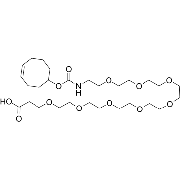 TCO-PEG8-acid Structure
