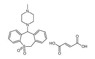 (E)-but-2-enedioic acid,11-(4-methylpiperazin-1-yl)-6,11-dihydrobenzo[c][1]benzothiepine 5,5-dioxide Structure